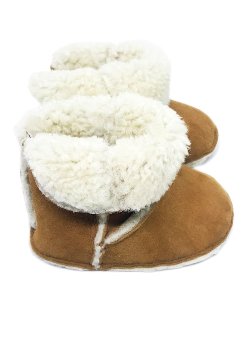 Minimoca Sweden Puff Baby and Toddler Moccasin in Taba