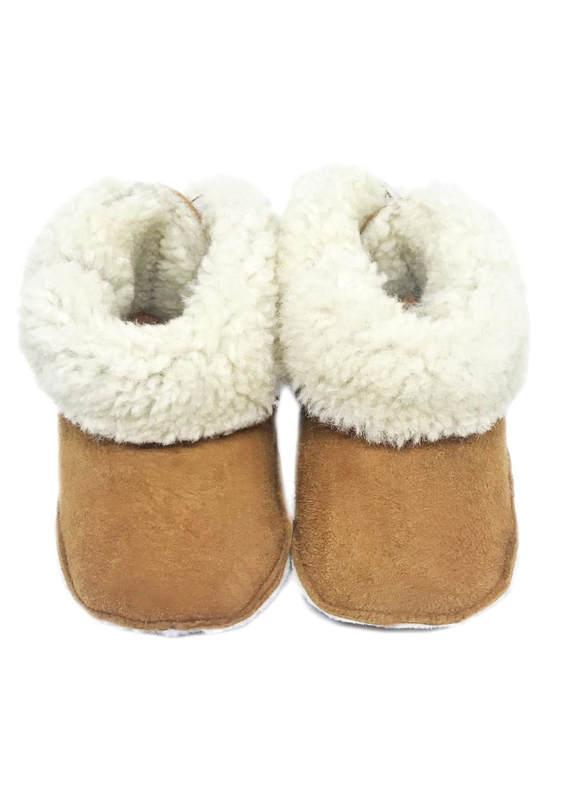 Minimoca Sweden Puff Baby and Toddler Moccasin in Taba