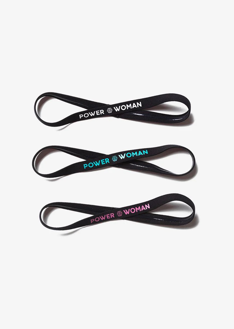 Power Woman | Mini Headbands | Black/White/Pink/Turquoise