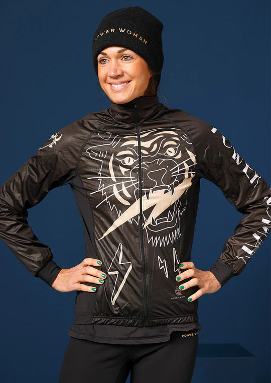 Power Woman | Cycling and Triathlon Jersey | Black Tiger