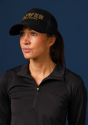 Power Woman | Trucker Cap | Power | Black/Gold