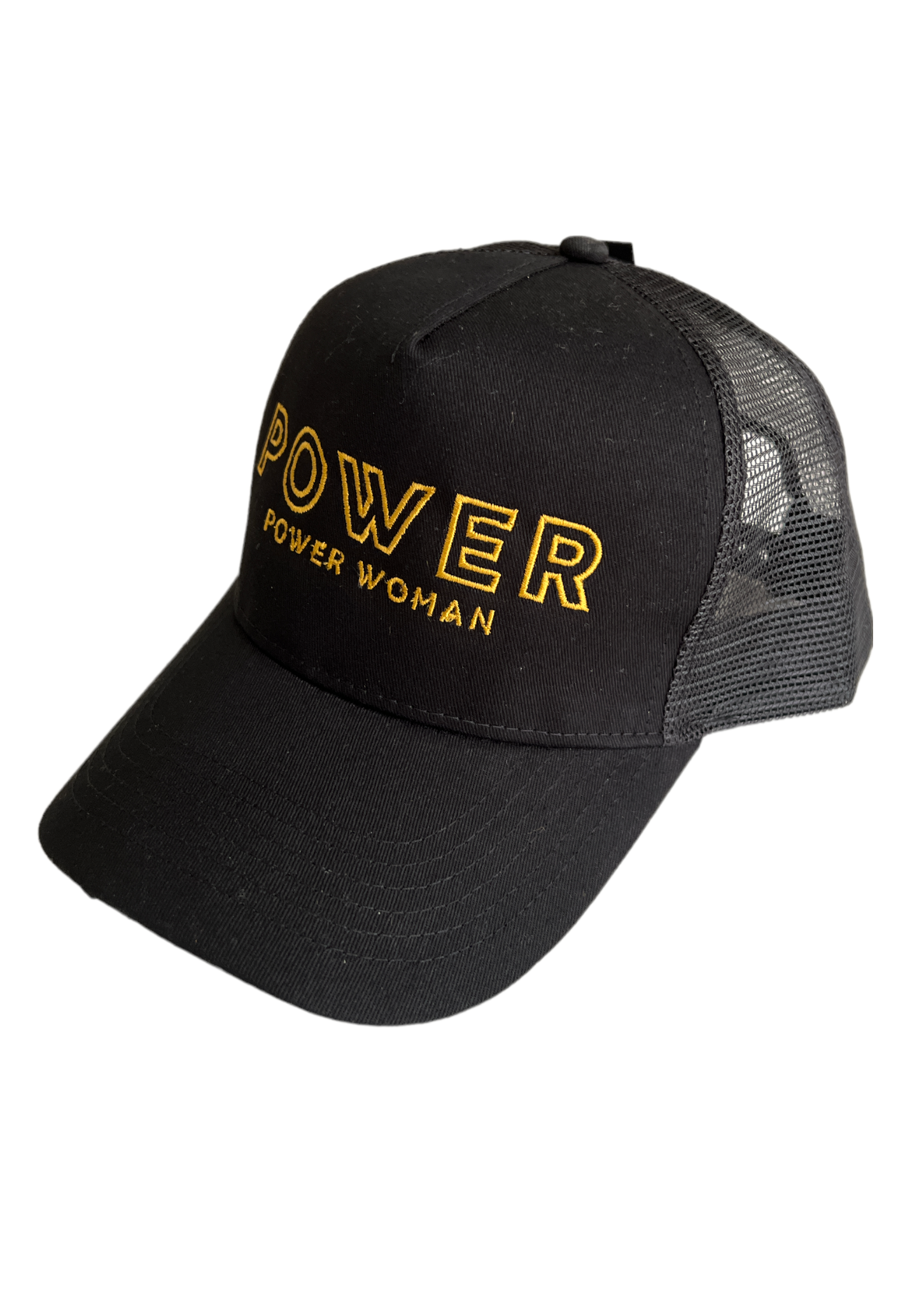 Power Woman | Trucker Cap | Power | Black/Gold