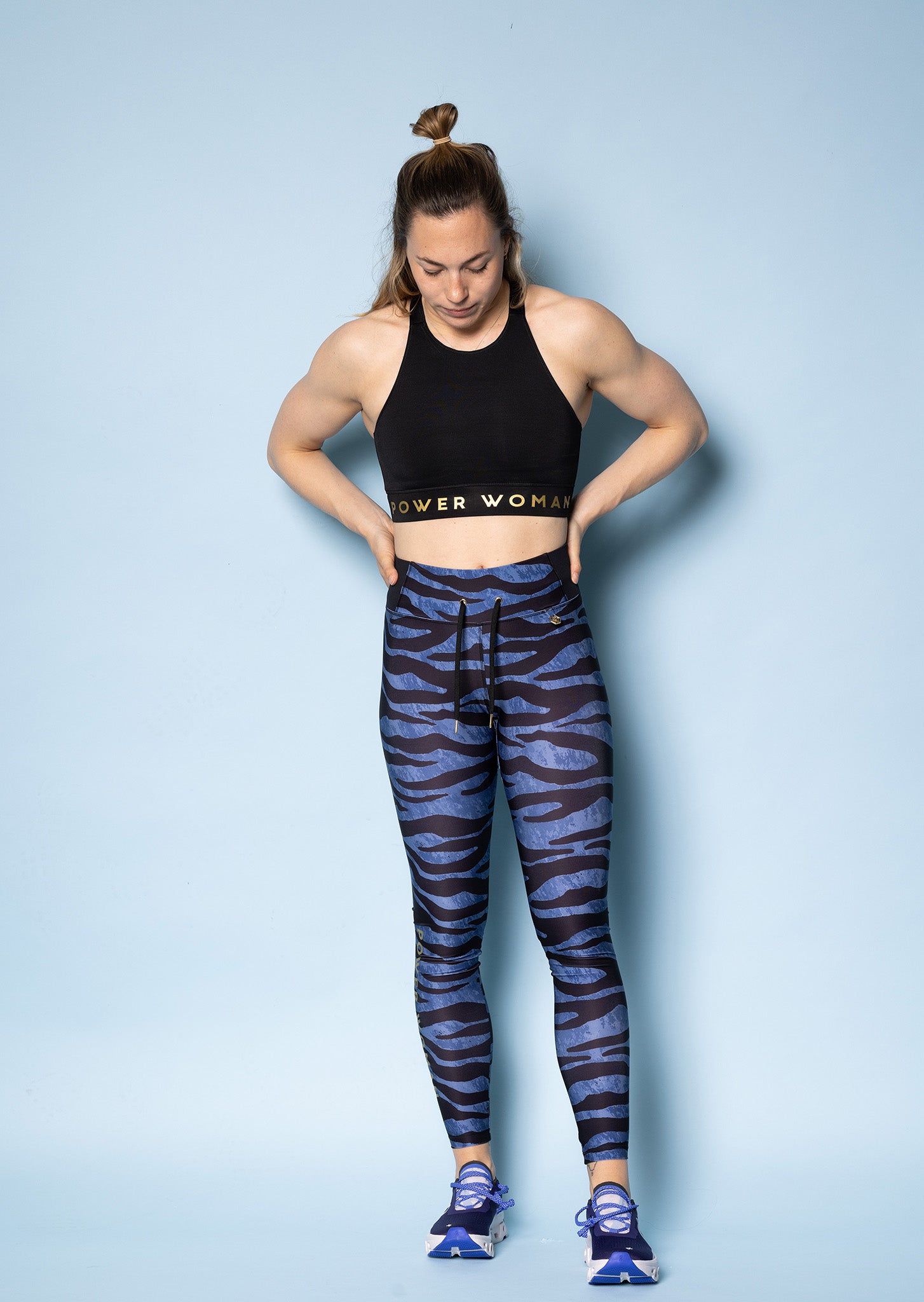 Edge Sport Leggings Blue/Zebra