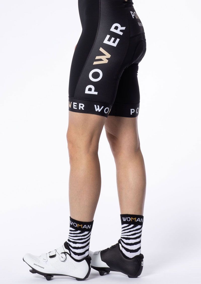 The Zebra Collection Cycling Sock in White  by Power Woman, is a high quality cycling sock with the maximum comfort and and a pleasant muscle support.