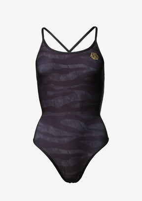 Tri Swimsuit Black Zebra by Power Woman